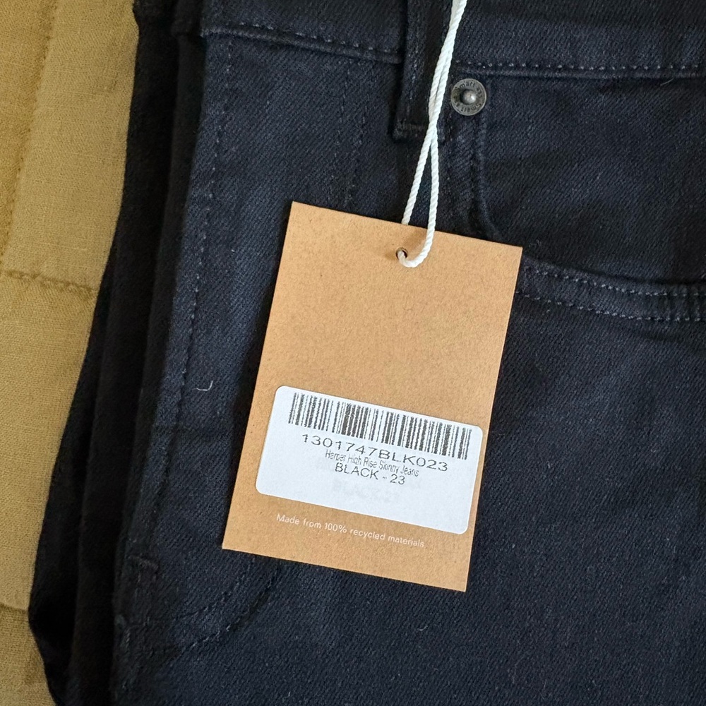 NWT Reformation Black Harper Skinny Jeans for Women - Picture 7 of 7